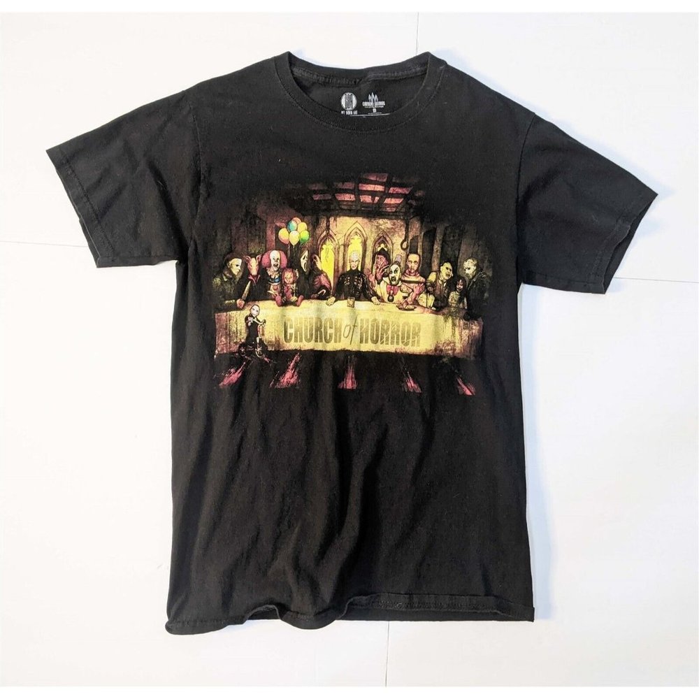Get Down Art Church of Horror Slash Supper size small SHIRT black